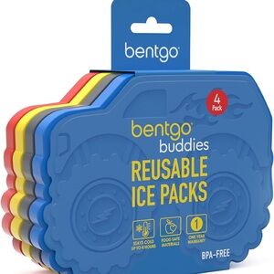 Bentgo Buddies Reusable Ice Packs - Blue, Red, Yellow
